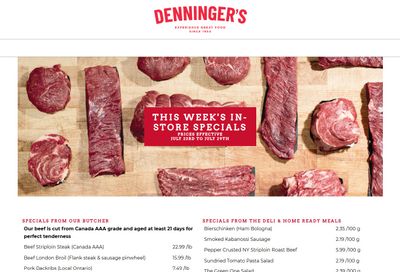 Denninger's Weekly Specials July 23 to 29