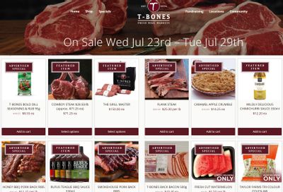 T-Bone's Flyer July 23 to 29