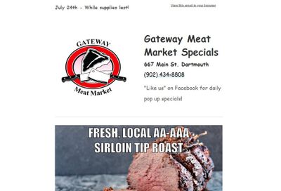 Gateway Meat Market Flyer July 24 to 30
