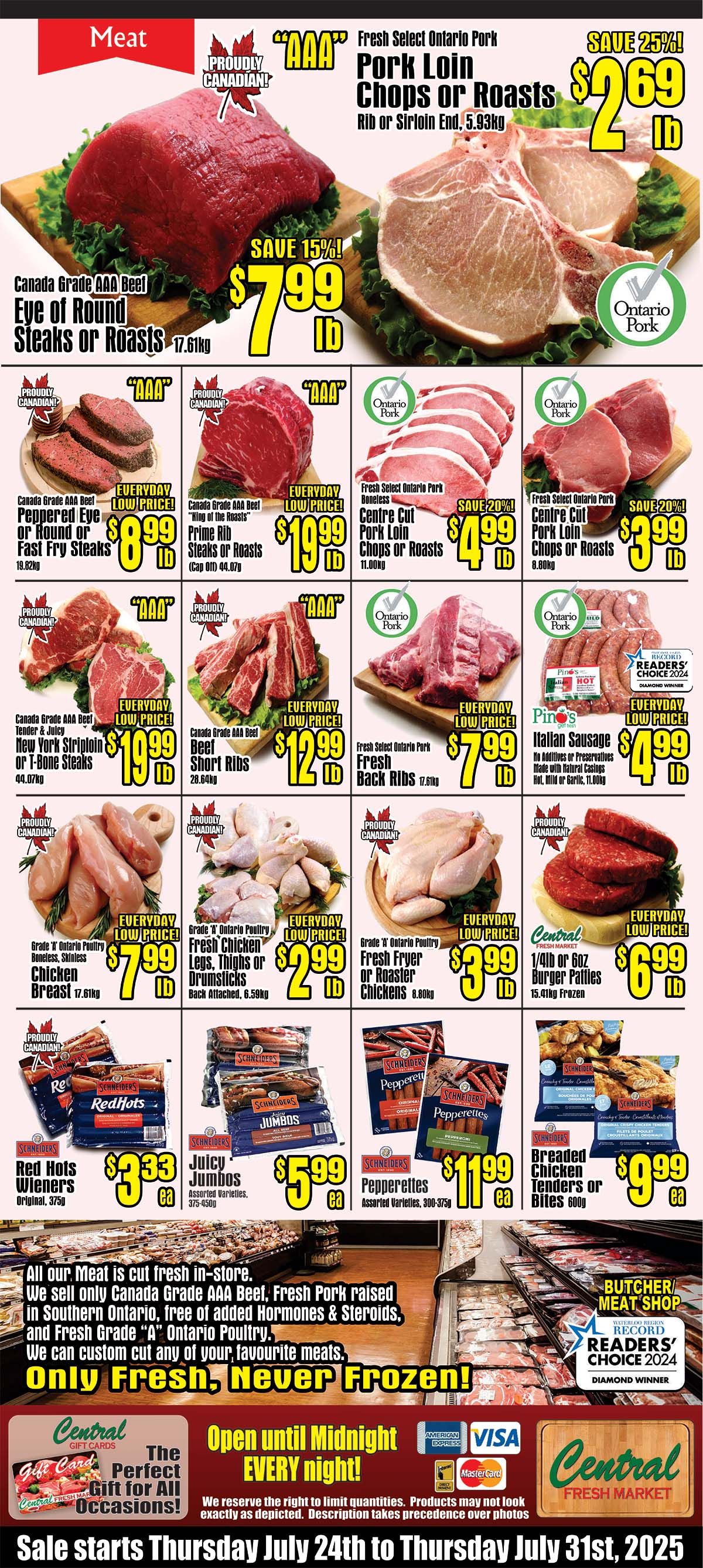 Central Fresh Market Flyer July 24 to 31