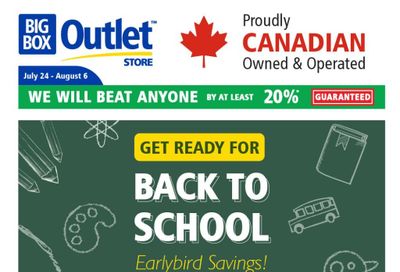 Big Box Outlet Store Flyer July 24 to August 6
