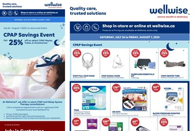 Wellwise By Shoppers Flyer July 26 to August 1