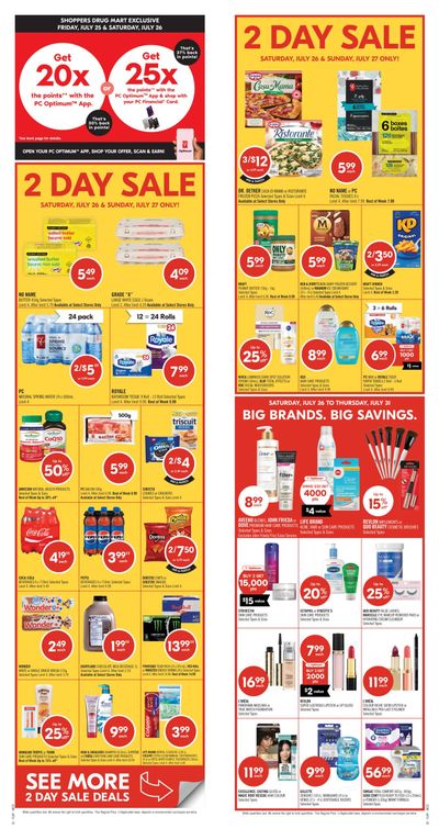 Shoppers Drug Mart (West) Flyer July 26 to 31