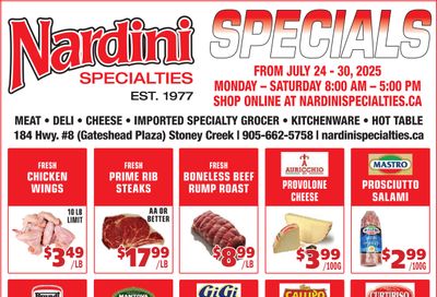 Nardini Specialties Flyer July 24 to 30