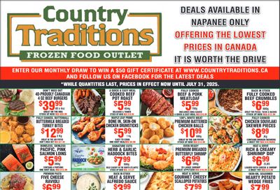 Country Traditions Flyer July 24 to 31