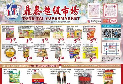 Tone Tai Supermarket Flyer July 25 to 31