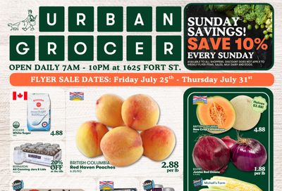 Urban Grocer Flyer July 25 to 31 Urban Grocer Flyer July 25 to 31