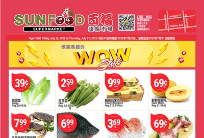 Sunfood Supermarket Flyer July 25 to 31
