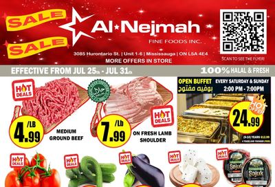 Alnejmah Fine Foods Inc. Flyer July 25 to 31