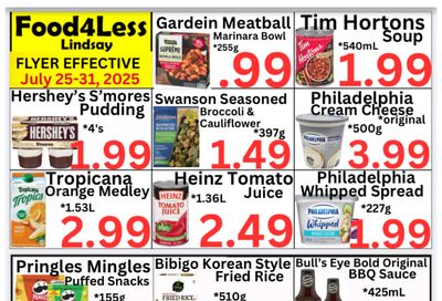 Food 4 Less (Lindsay) Flyer July 25 to 31