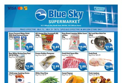 Blue Sky Supermarket (North York) Flyer July 25 to 31