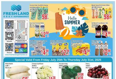 FreshLand Supermarket Flyer July 25 to 31