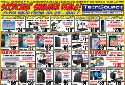 TechSource Flyer July 25 to August 7