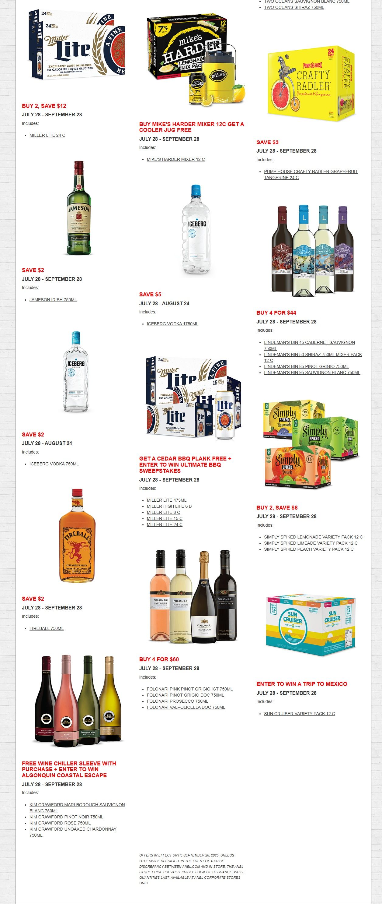 ANBL Hot Deals Flyer July 28 to September 28