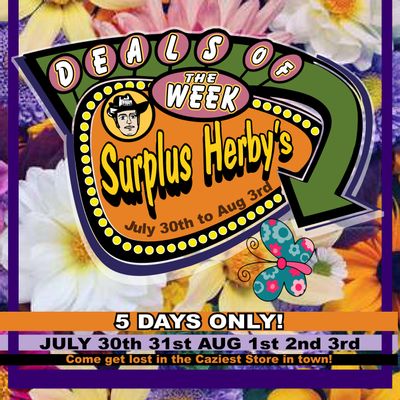 Surplus Herby’s Flyer July 30 to August 3