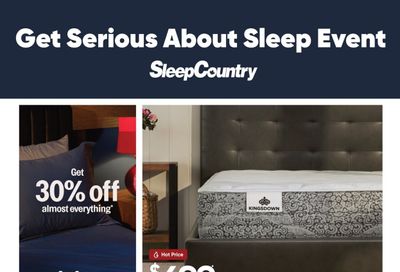 Sleep Country Flyer July 30 to August 5