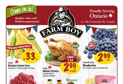 Farm Boy Flyer July 31 to August 6