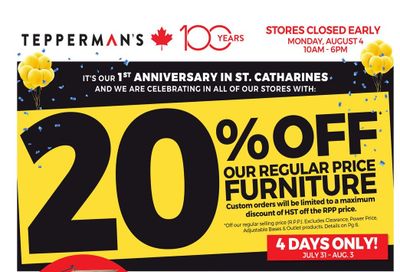 Tepperman's Flyer July 31 to August 6