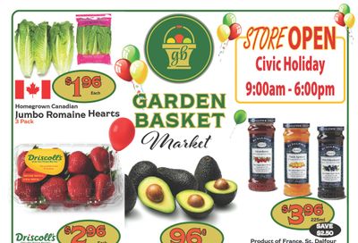 The Garden Basket Flyer July 31 to August 6