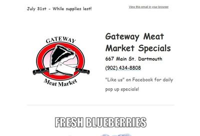 Gateway Meat Market Flyer July 31 to August 6