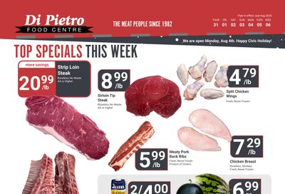 Di Pietro Food Centre Flyer July 31 to August 6