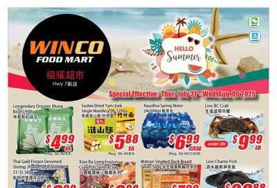 WinCo Food Mart (HWY 7) Flyer July 31 to August 6