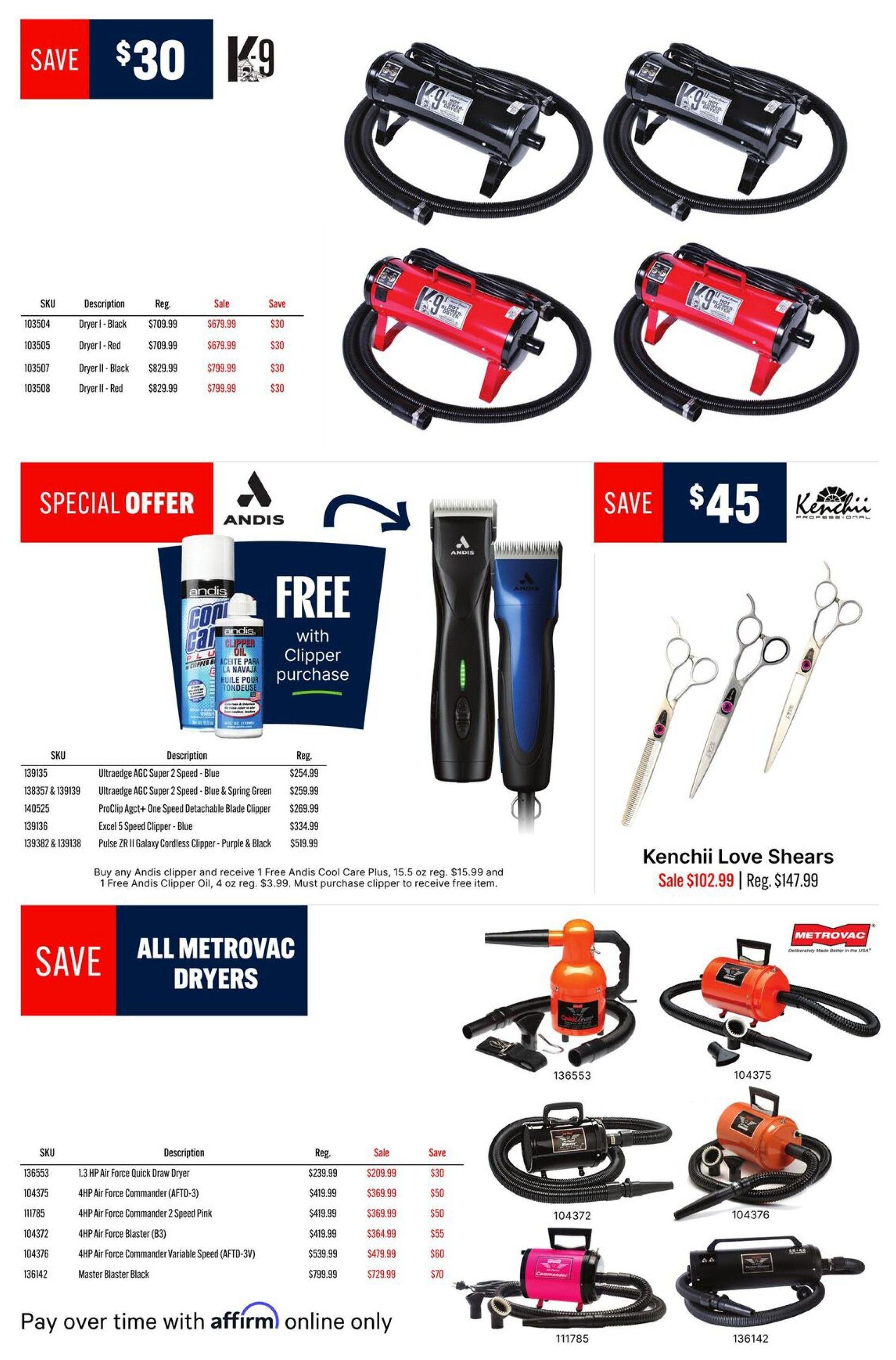 Ren's Pets Pet Grooming Must Haves Flyer August 1 to 31