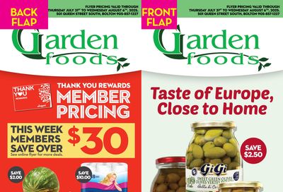 Garden Foods Flyer July 31 to August 6