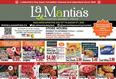 LaMantia's Flyer July 31 to August 6