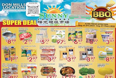 Sunny Foodmart (Don Mills) Flyer August 1 to 7