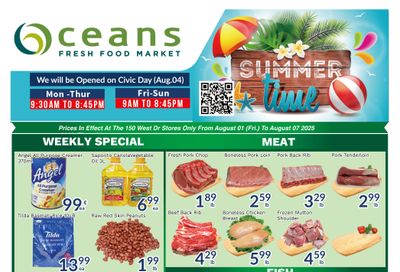 Oceans Fresh Food Market (Brampton) Flyer August 1 to 7