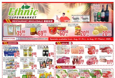 Ethnic Supermarket (Guelph) Flyer August 1 to 7