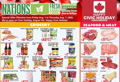Nations Fresh Foods (Hamilton) Flyer August 1 to 7