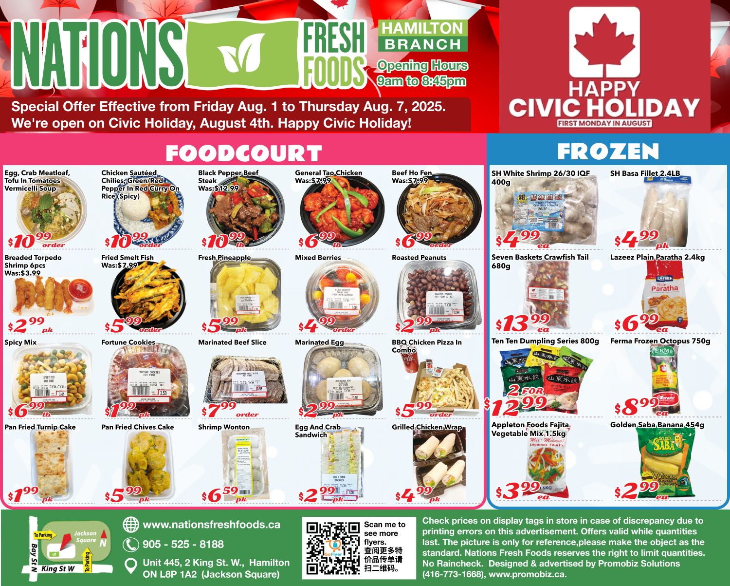 Nations Fresh Foods (Hamilton) Flyer August 1 to 7