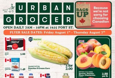 Urban Grocer Flyer August 1 to 7