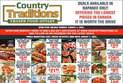 Country Traditions Flyer July 31 to August 7