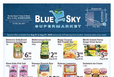 Blue Sky Supermarket (Pickering) Flyer August 1 to 7