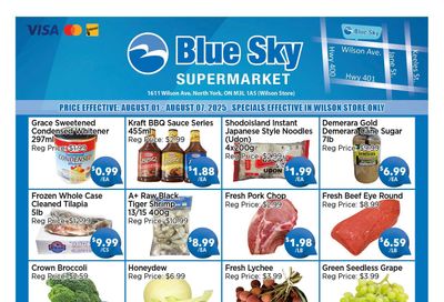 Blue Sky Supermarket (North York) Flyer August 1 to 7