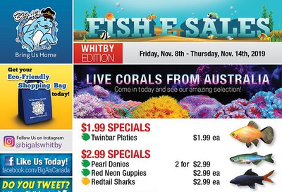 Big Al's (Whitby) Weekly Specials November 8 to 14