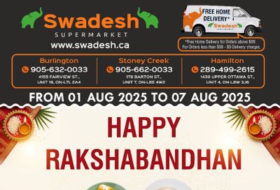 Swadesh Supermarket Flyer August 1 to 7