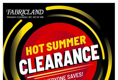 Fabricland (West) Flyer August 1 to 31