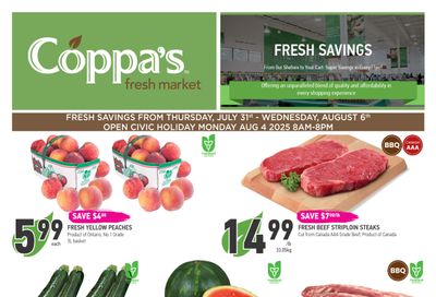 Coppa's Fresh Market Flyer July 31 to August 6