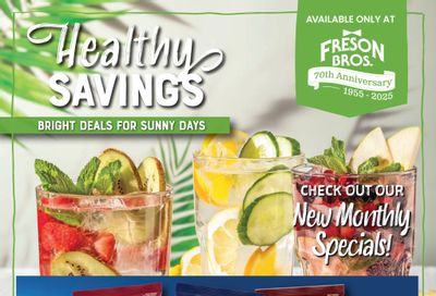 Freson Bros. Healthy Savings Flyer August 1 to 28