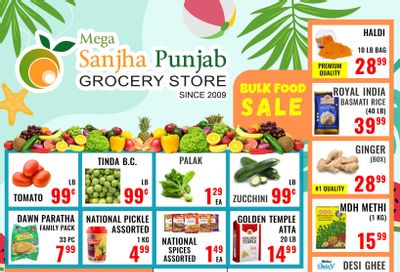 Sanjha Punjab Grocery Store Flyer August 1 to 7