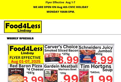 Food 4 Less (Lindsay) Flyer August 1 to 7