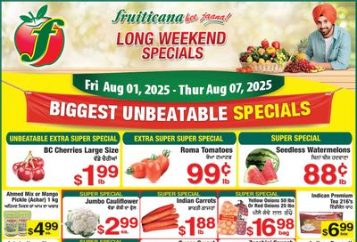 Fruiticana (Edmonton) Flyer August 1 to 7 Fruiticana (Edmonton) Flyer August 1 to 7