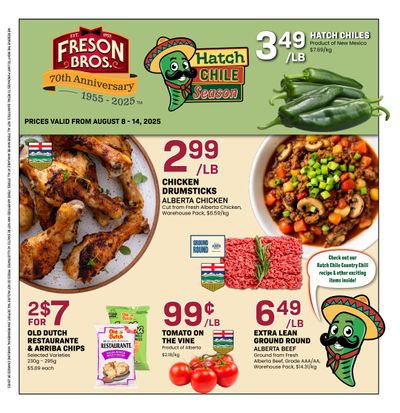 Freson Bros. Flyer August 8 to 14