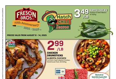 Freson Bros. Flyer August 8 to 14