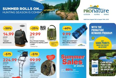 Pronature Flyer August 5 to 18