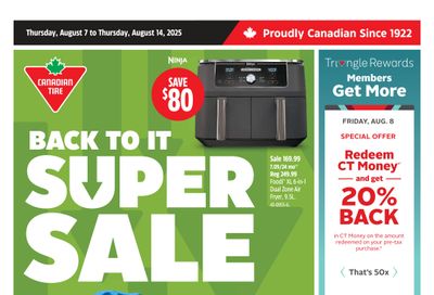 Canadian Tire (West) Flyer August 7 to 14